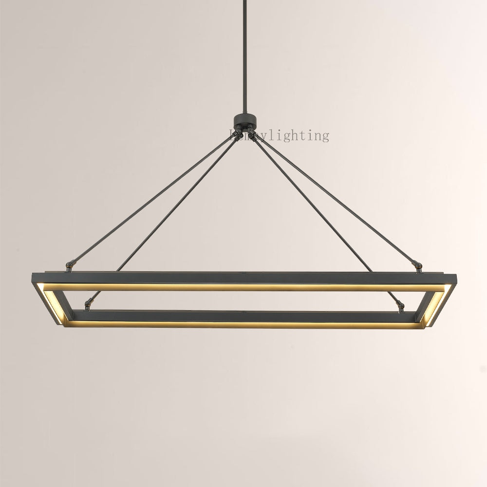 Spere Rectangular Chandelier 48"