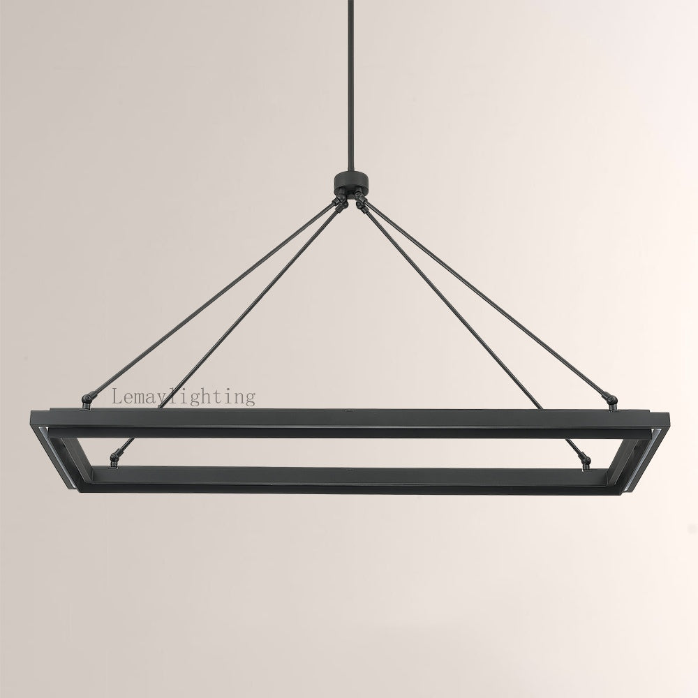 Spere Rectangular Chandelier 48"