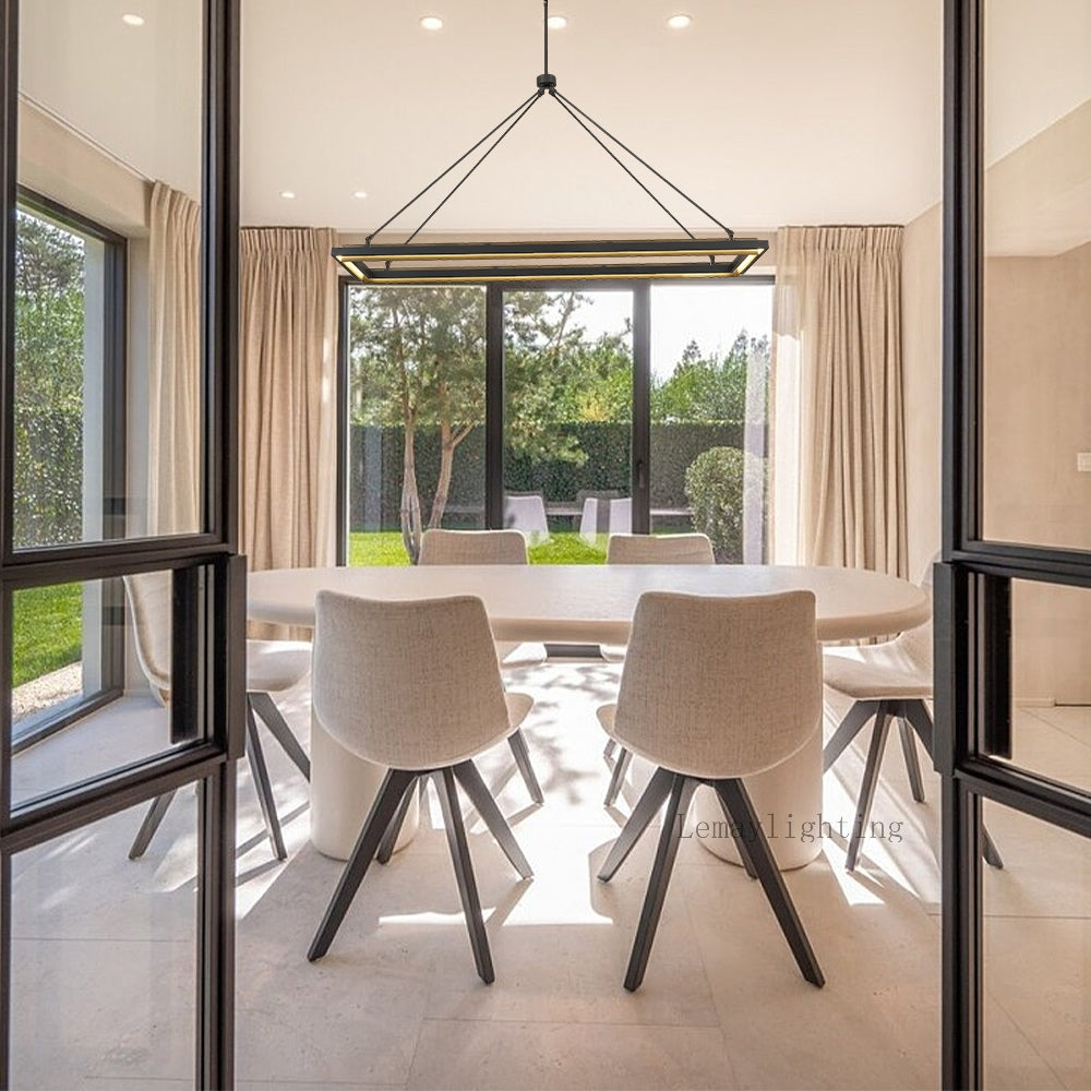 Spere Rectangular Chandelier 48"