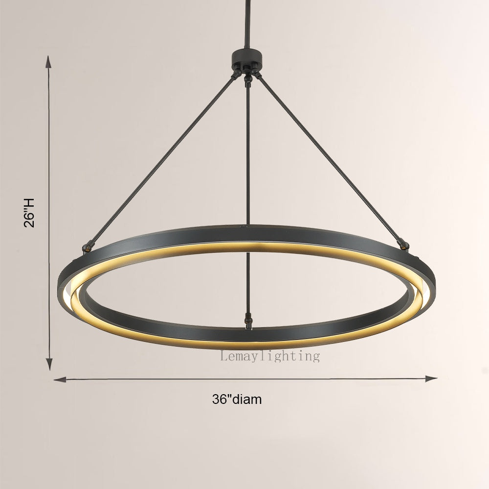 Spere Round Chandelier 36"