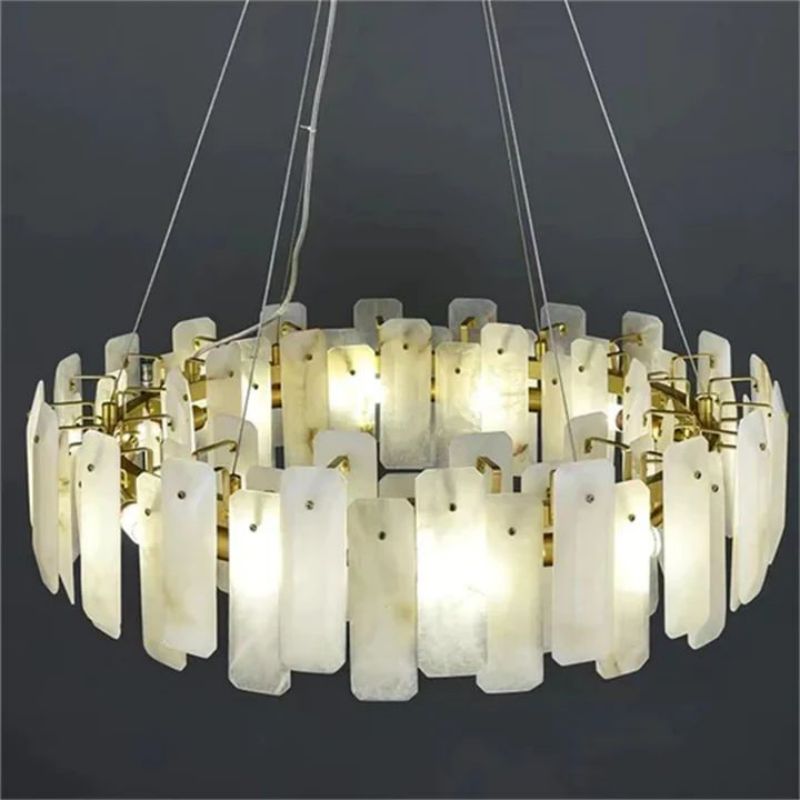 Dien Alabaster Round Chandelier