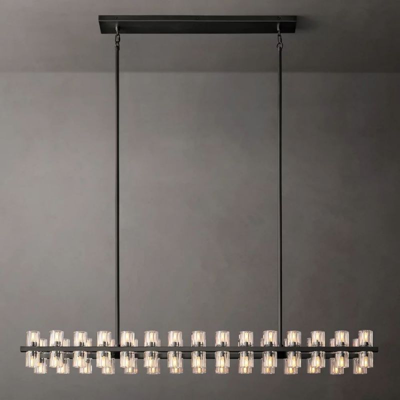 Tara Led Rectangular Chandelier 54"