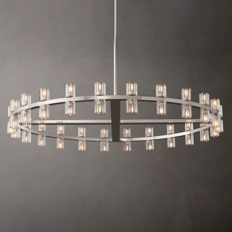 Tara Led Round Chandelier 48"