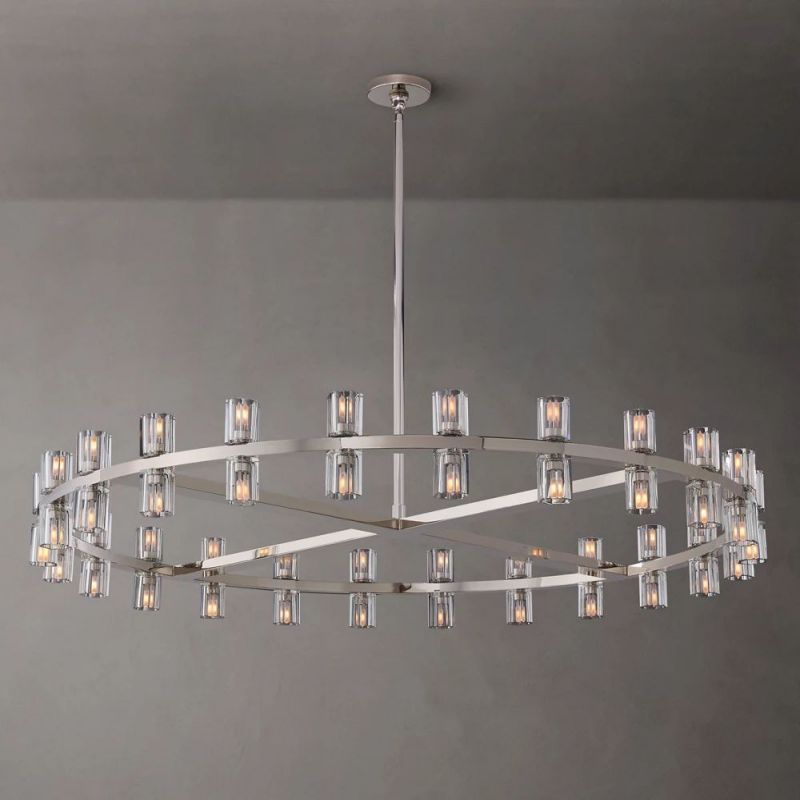 Tara Led Round Chandelier 48"