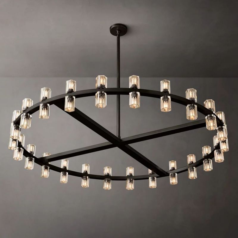 Tara Led Round Chandelier 48"