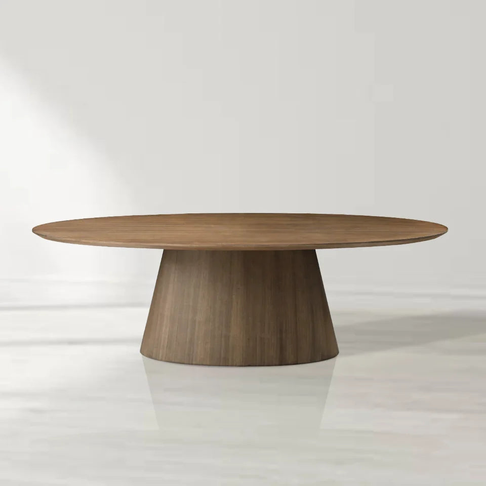 Tavamo Oval Walnut Dining Table