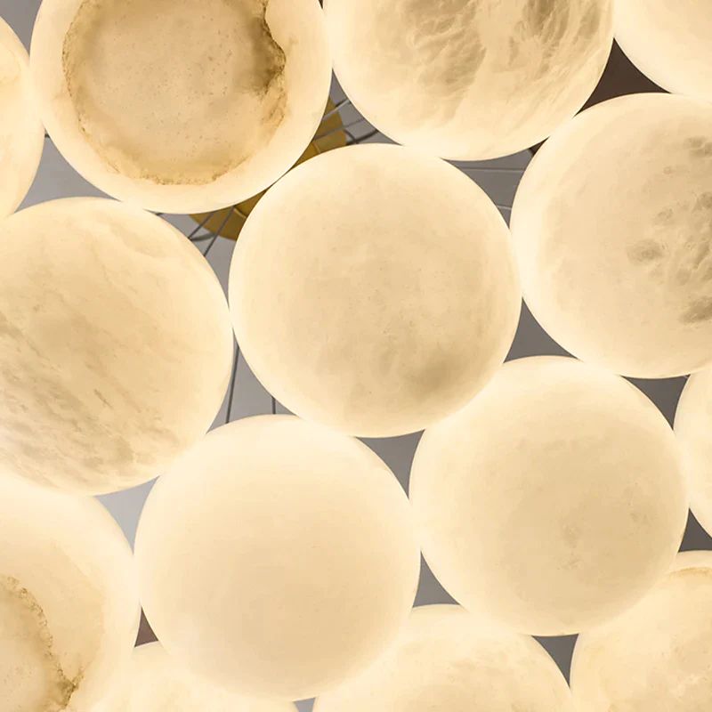 Tekemo Modern Alabaster Kitchen Island Pendant