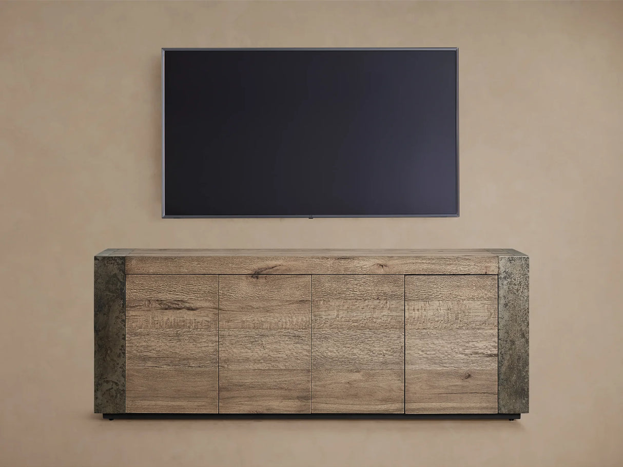 Telluride Oak Media Console