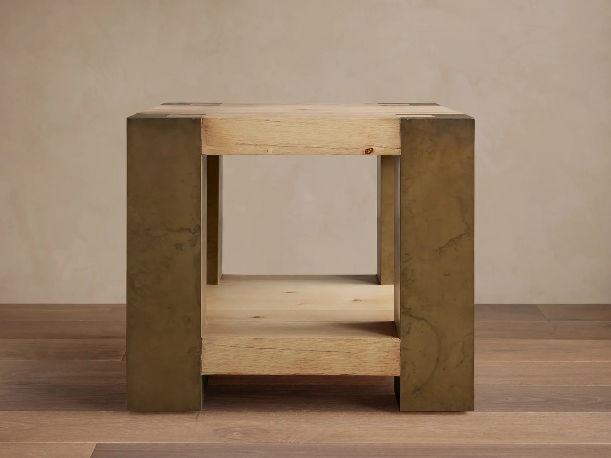 Telluride Oak End Table