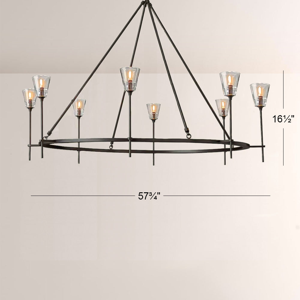 Torche Round Chandelier