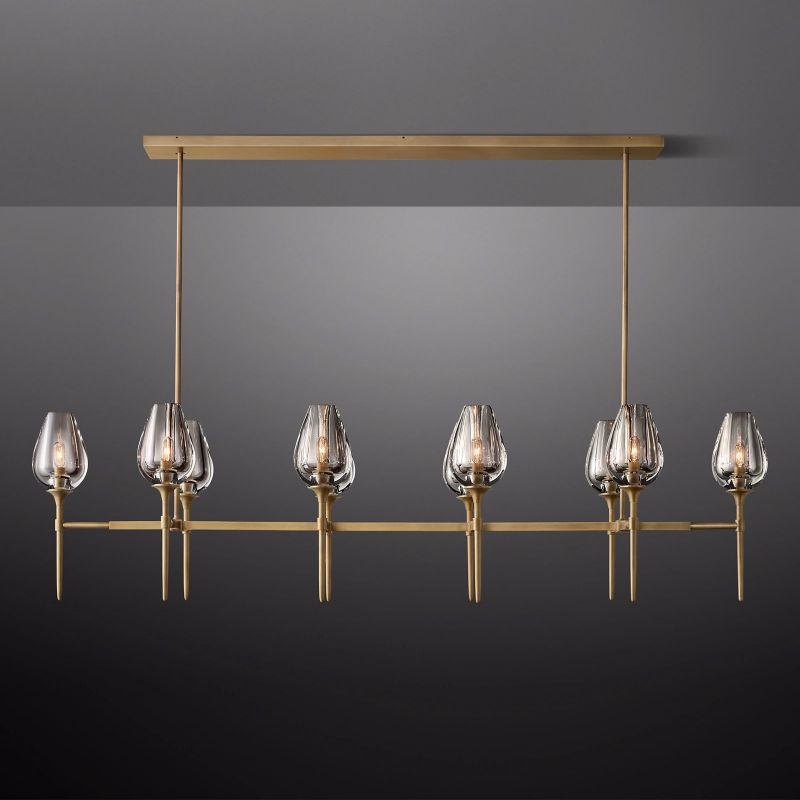 Tulip Linear Chandelier 65"