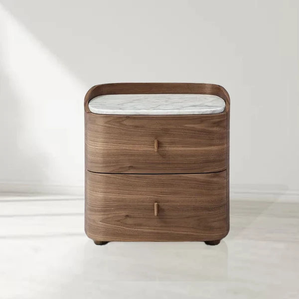 Vertu Walnut Bedside Table