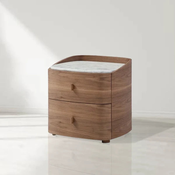 Vertu Walnut Bedside Table