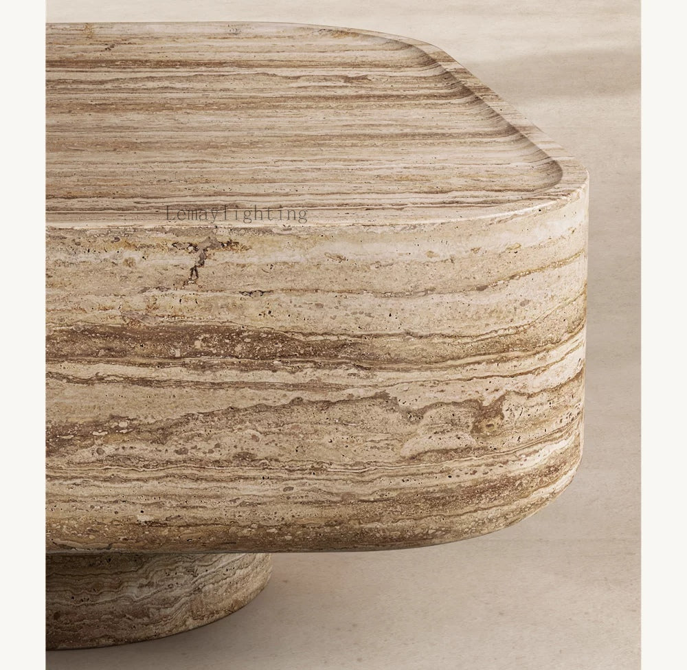 VitLuxe Carved Coffee Table