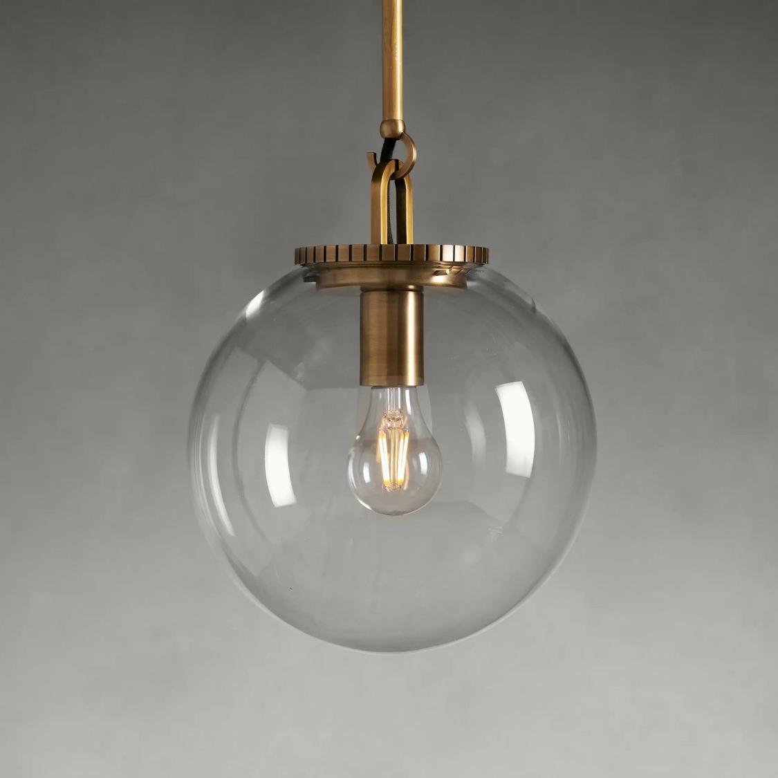 Wescott Globe Pendant with Rod