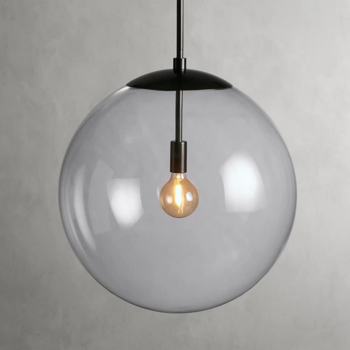 Wescott XL Globe Pendant with Rod
