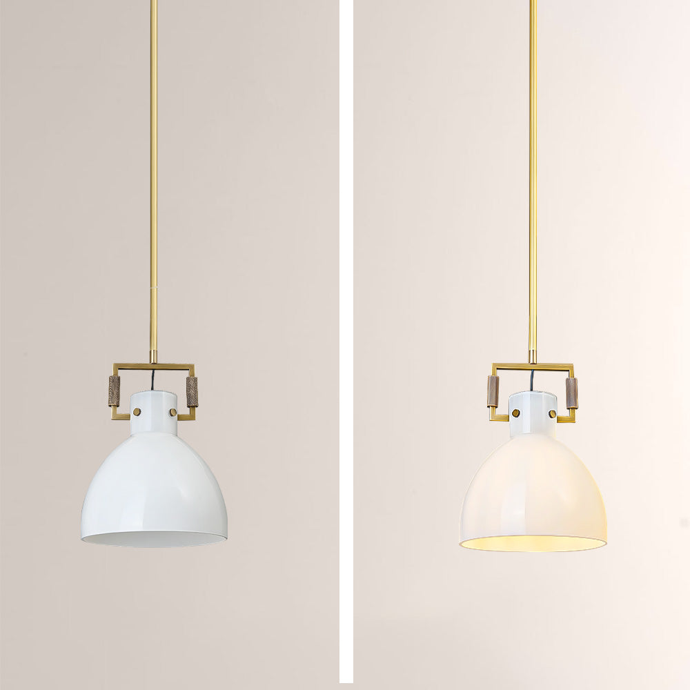 Aidas Milk Glass Cloche Pendant