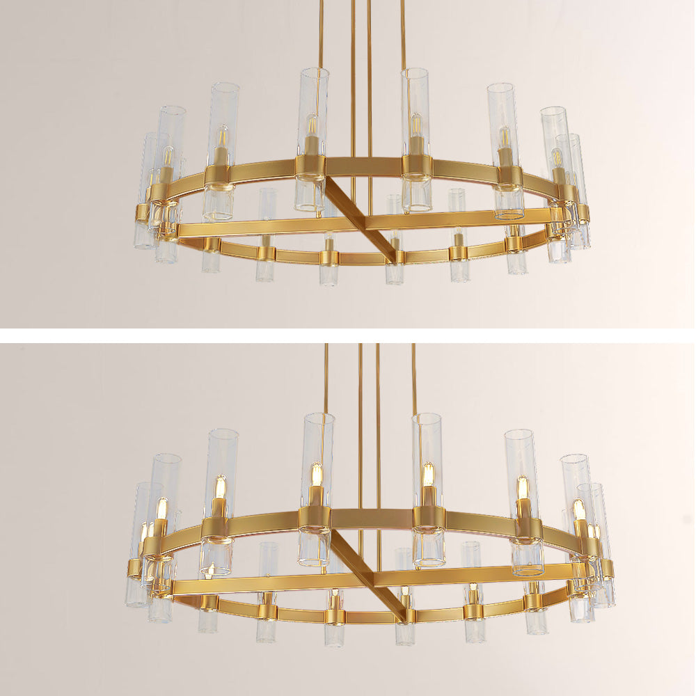 Tara Led Round Chandelier 48"