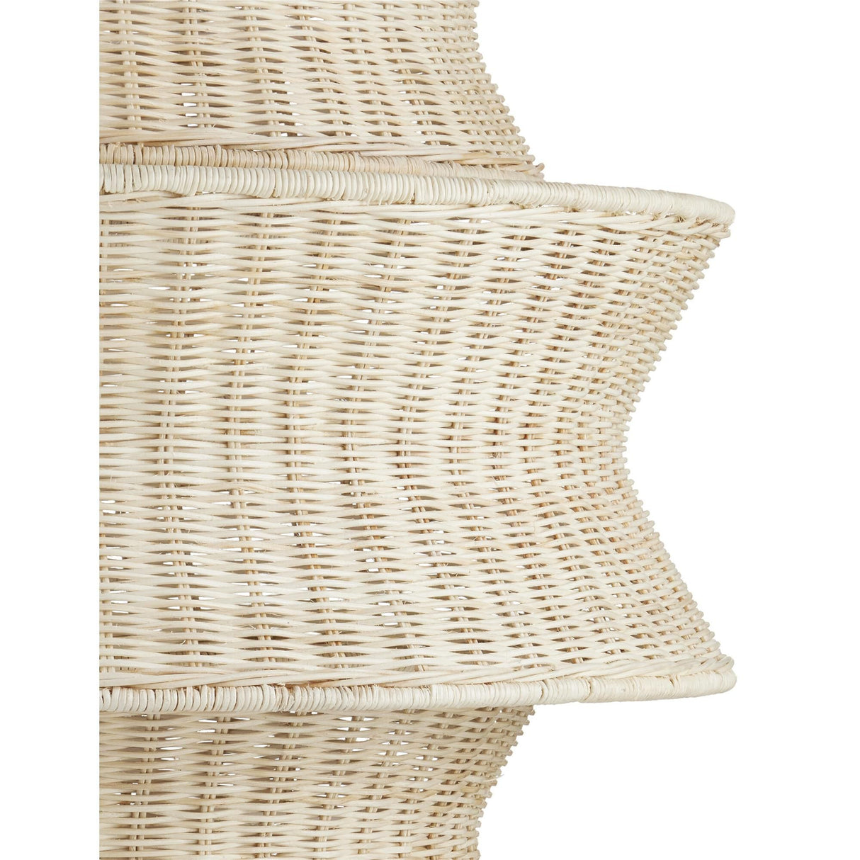 Phebe 32 Inch 9 Light Rattan Chandelier