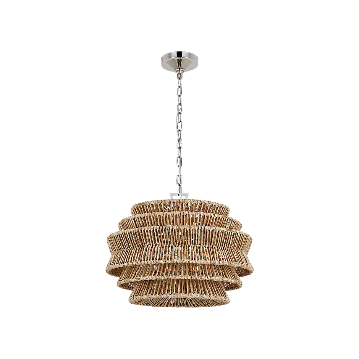 Antigua Drum Rattan Chandelier