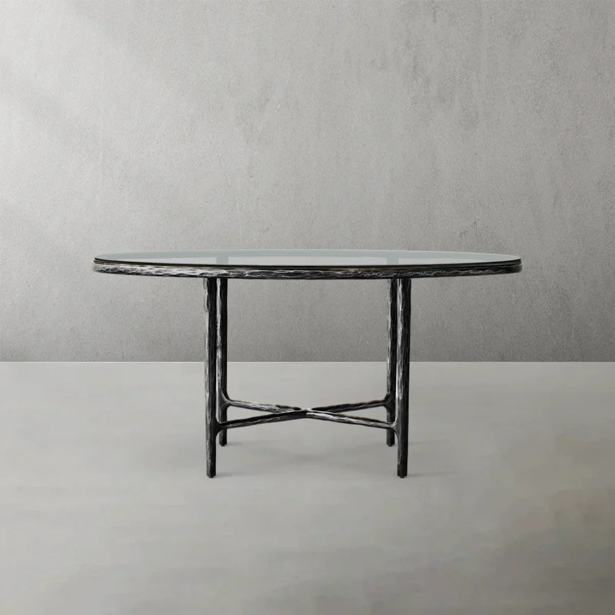 Thaddeus Glass Round Dining Table