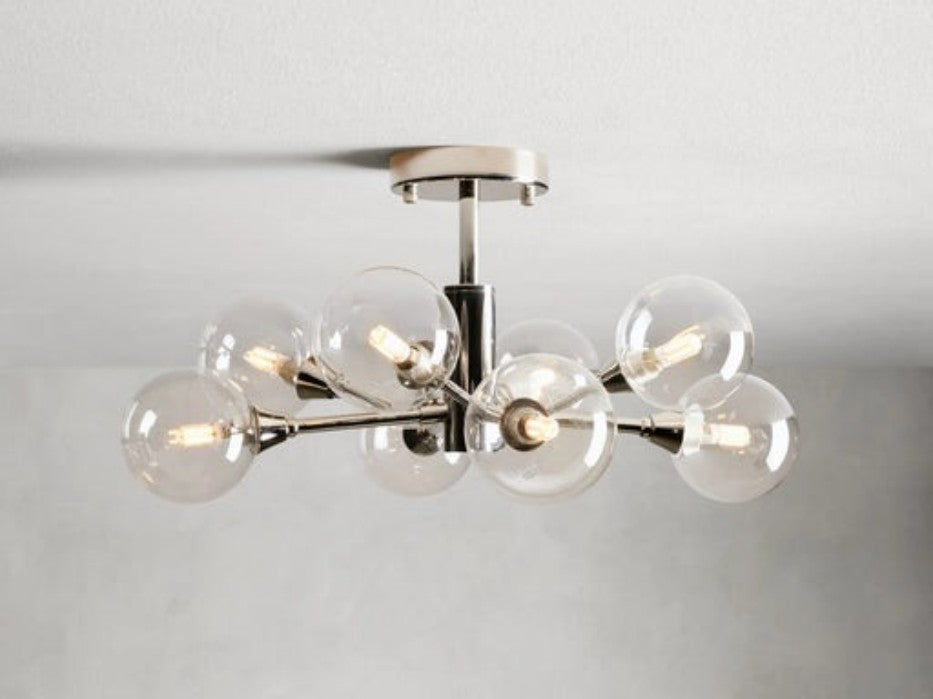 Sera Glass Globe Flushmount