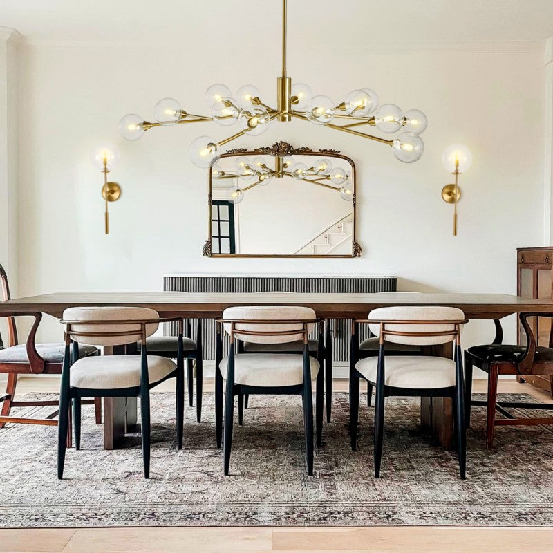 Sera Glass Globe Chandelier 36"47"59"