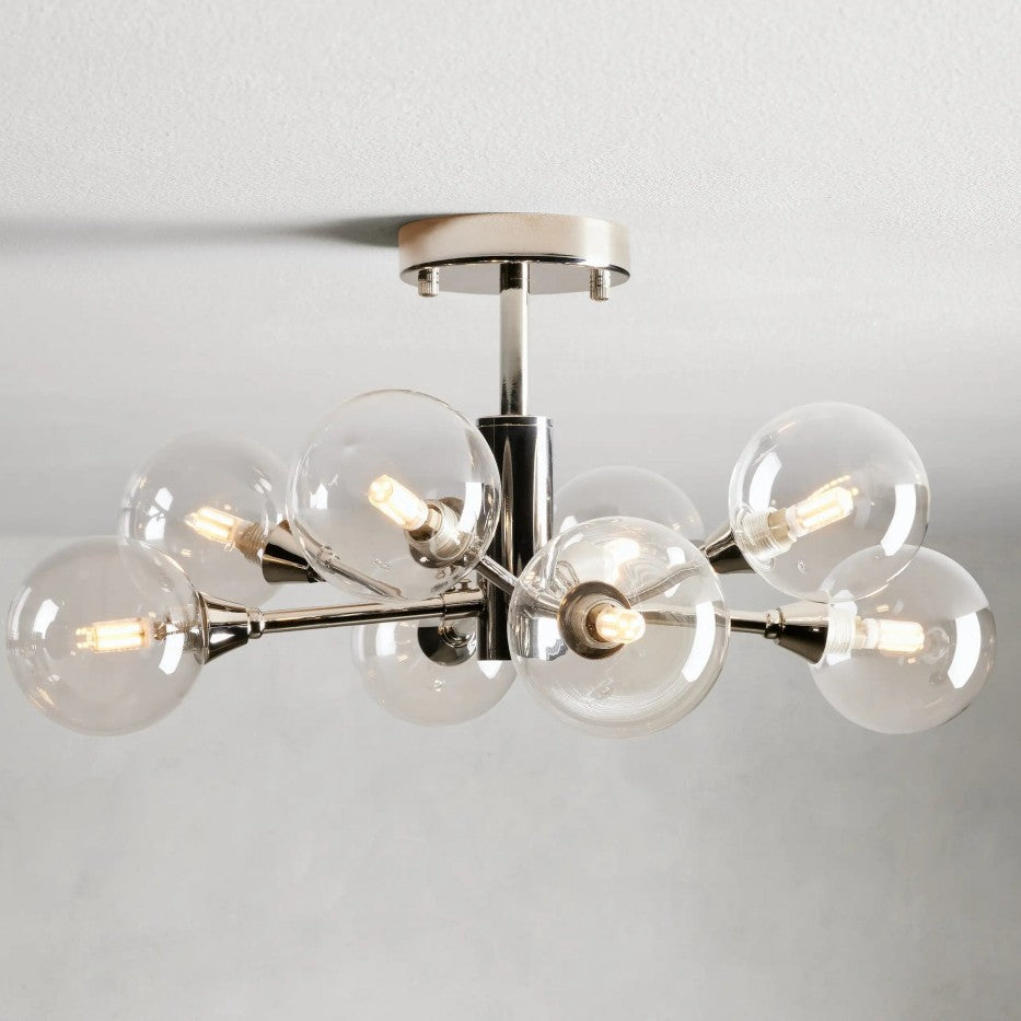 Sera Glass Globe Flushmount