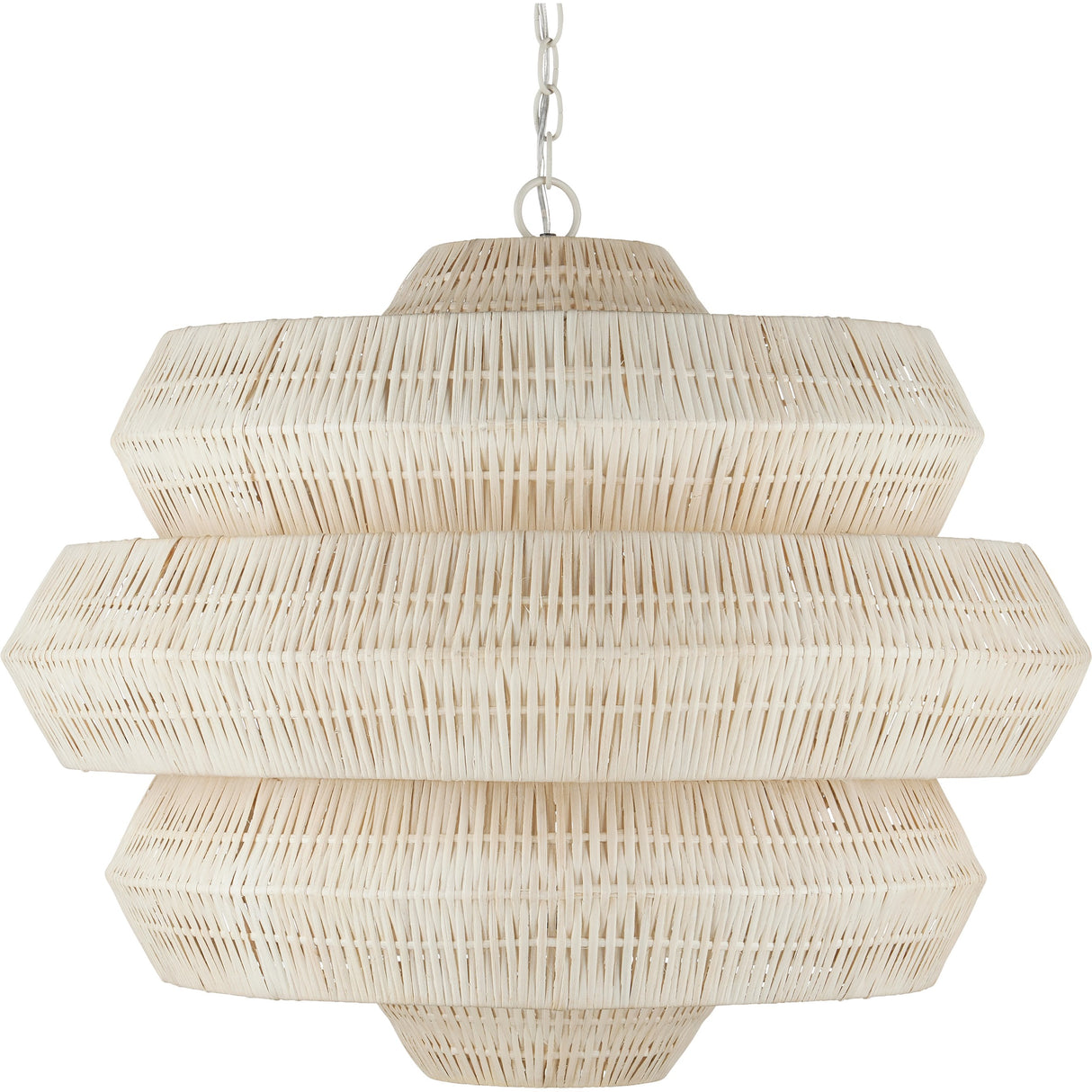 Antibes 3-Tiered Rattan Chandelier
