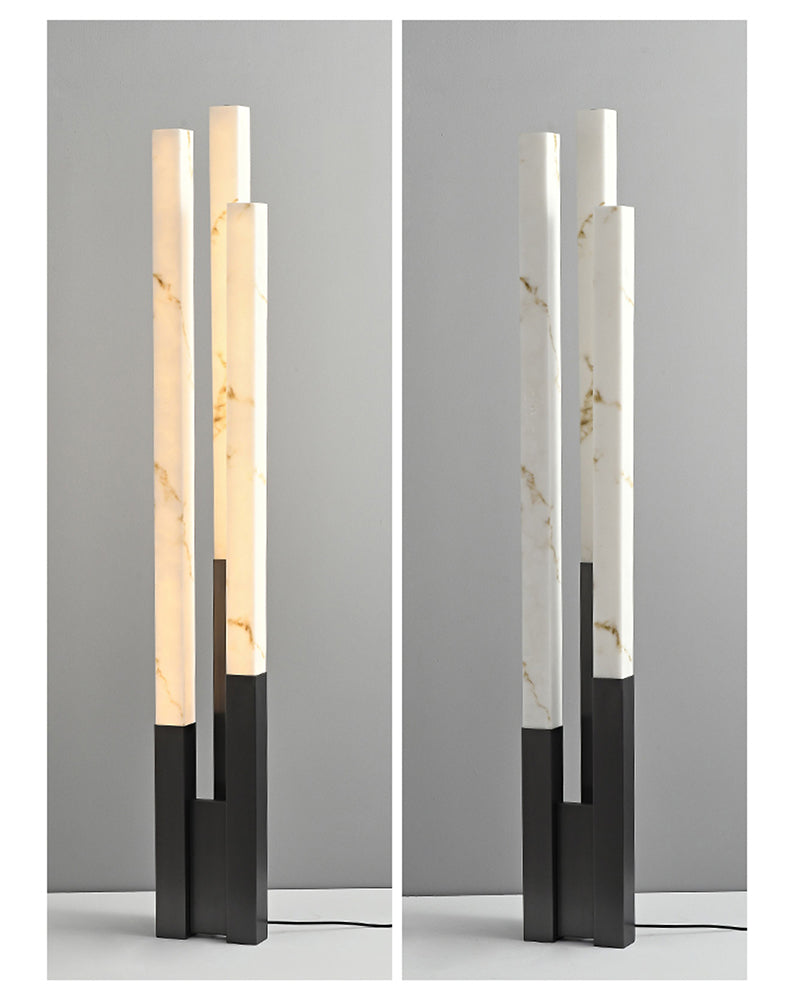 Modern Soft Glow LED Alabaster High Standing Floor Lamp