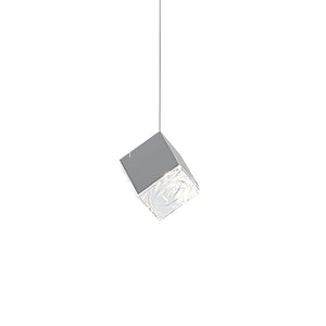 1/3/6/9-Light Multi Glass Ice Cube Metallic Staircase Chandelier
