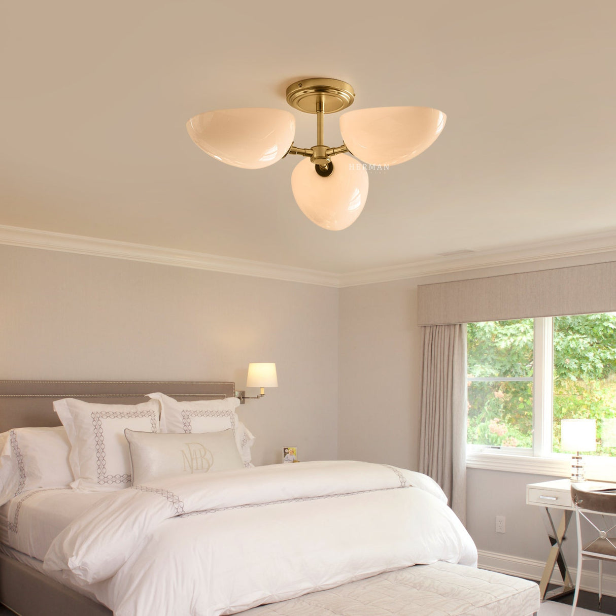 Argus Glass Semi-Flush Mount
