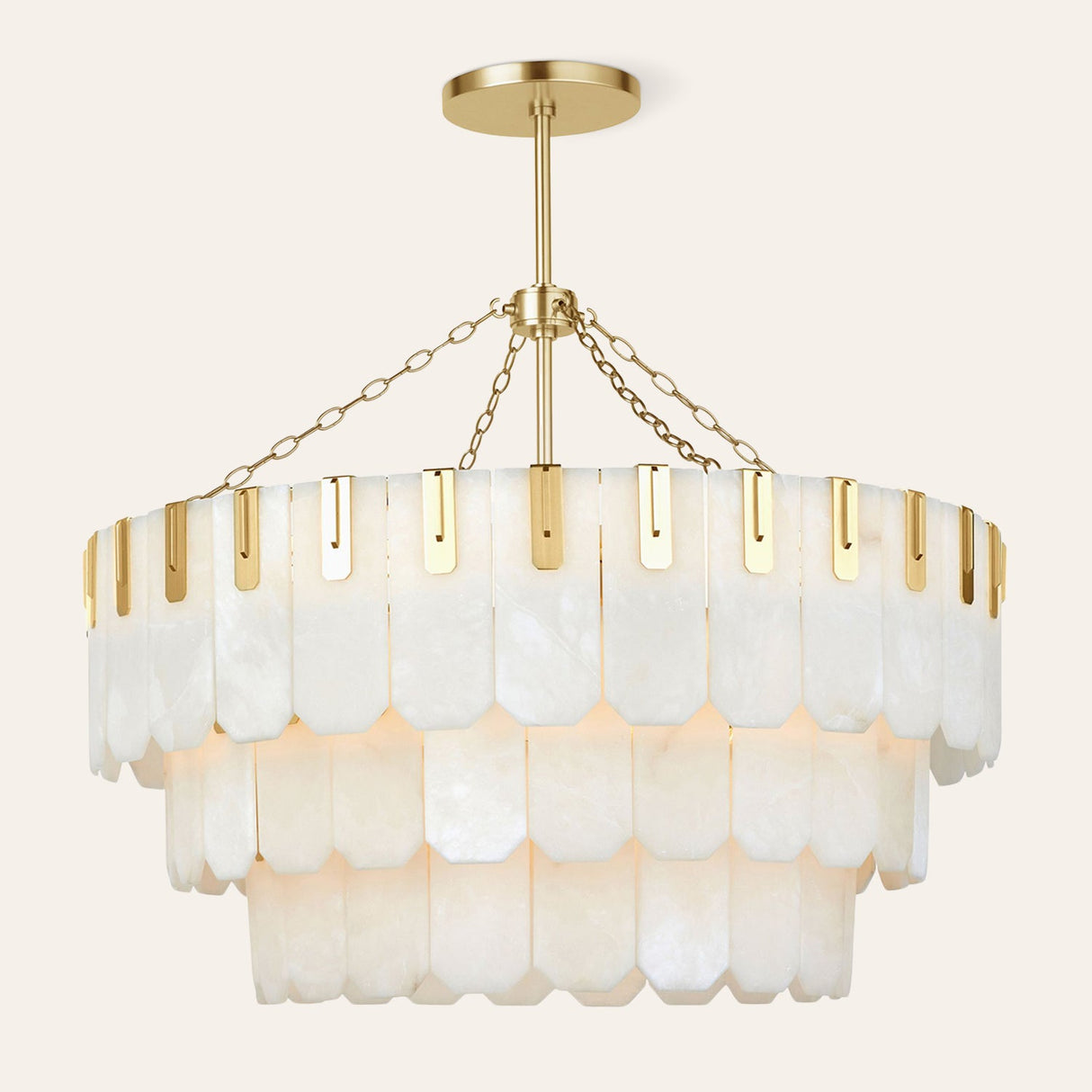 Nadia Alabaster Chandelier 30" 41"