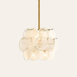 Riviera Glass Disc Pendant 16"