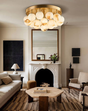 Alabaster Semi Flush Mount