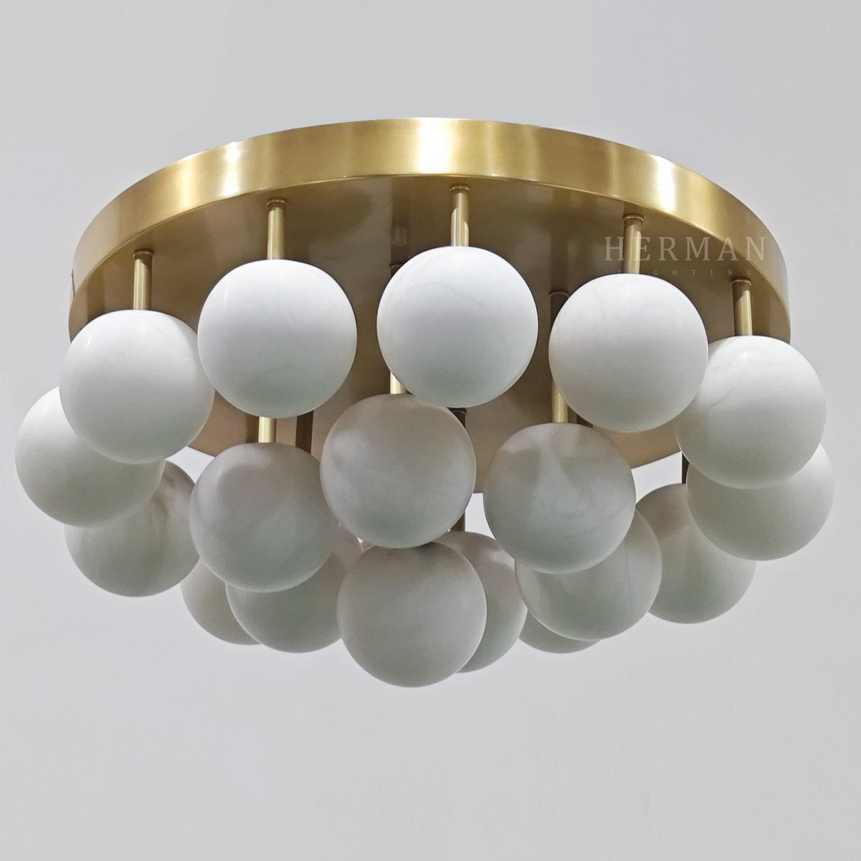 Alabaster Semi Flush Mount