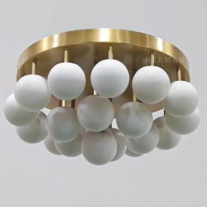 Alabaster Semi Flush Mount