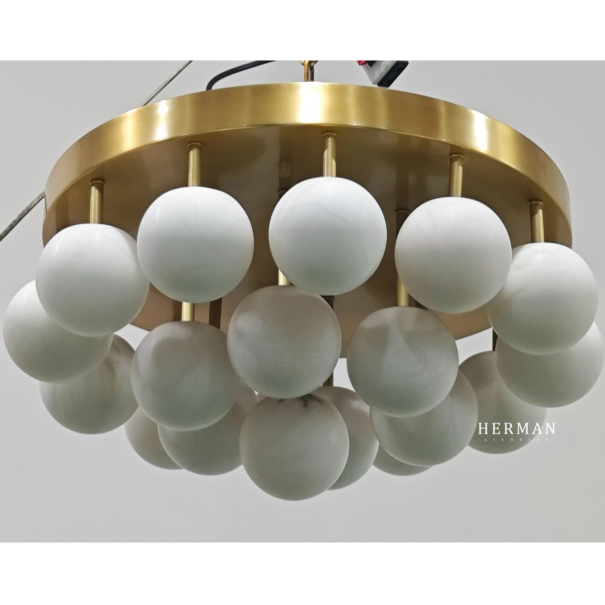 Alabaster Semi Flush Mount