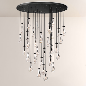Raindrop Round Chandelier 60"