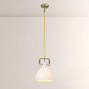 Aidas Milk Glass Cloche Pendant