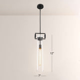 Aisha Glass Cylinder Pendant