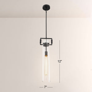 Aisha Glass Cylinder Pendant