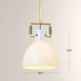 Aidas Milk Glass Cloche Pendant