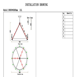 Camia Filament Round Chandelier<26"-73">