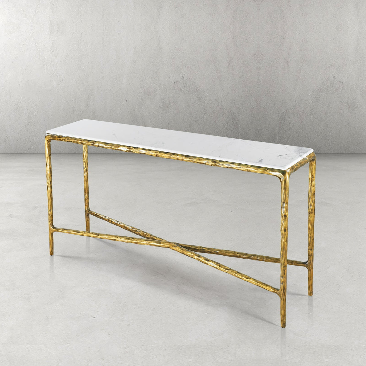 Thaddeus Marble Console Table 48"W,60"W,72"W
