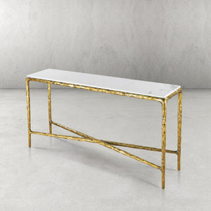 Thaddeus Marble Console Table 48"W,60"W,72"W