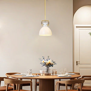 Aidas Milk Glass Cloche Pendant