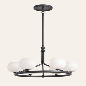 Enzo 36" Glass Round Chandelier