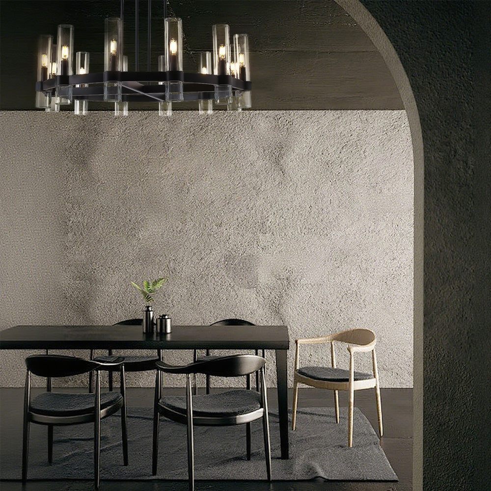 Tara Led Round Chandelier 36"