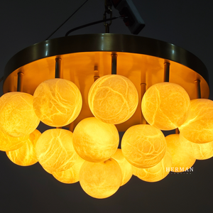 Alabaster Semi Flush Mount